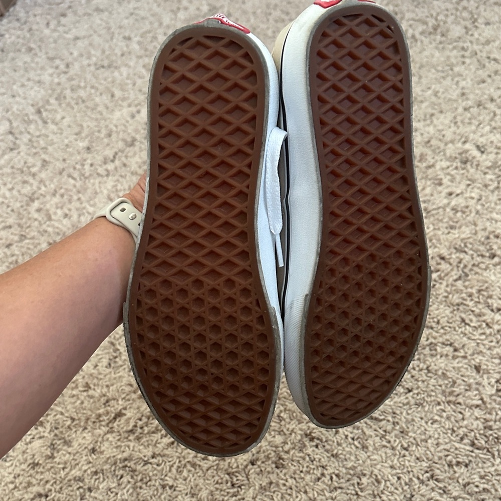 Vans Women's Beige Canvas Sneakers - Picture 5 of 5